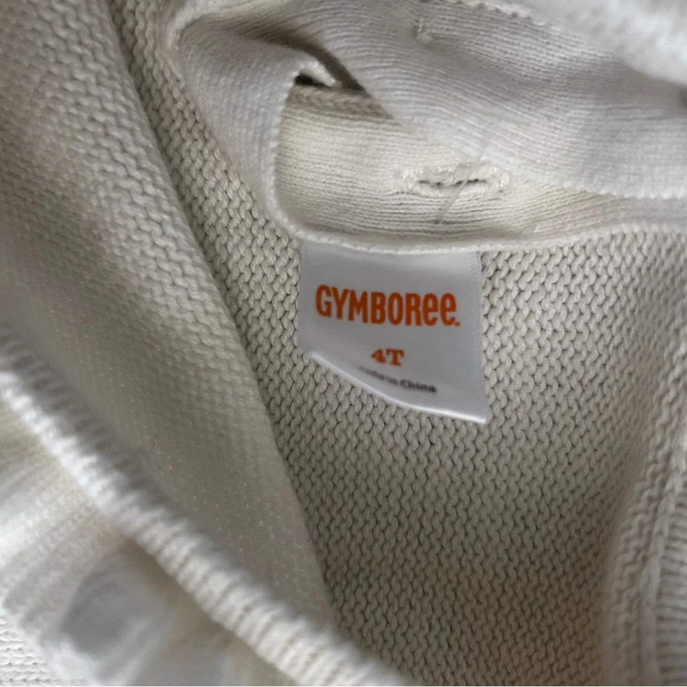 Gymboree Striped knitted Sweater - Cream and Green